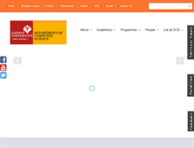 Tablet Screenshot of dcs.gnu.ac.in